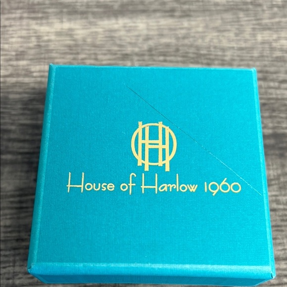 House of Harlow 1960 Gold Plated Double Teardrop Ring ✨ - Picture 6 of 6